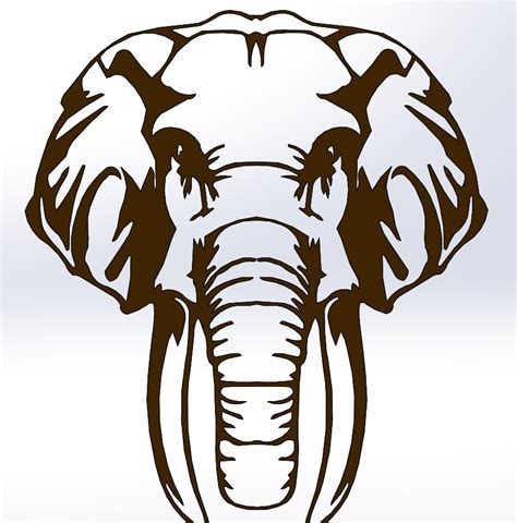 Download 56+ Elephant DXF Images